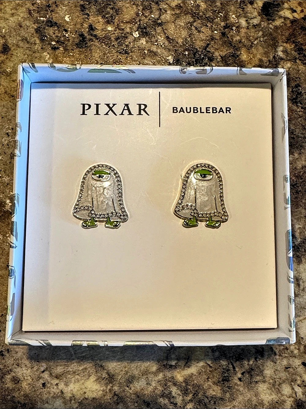 BaubleBar Disney Pixar Monsters, Inc. Mike Wazowski Ghost Earrings Mike Wazowski